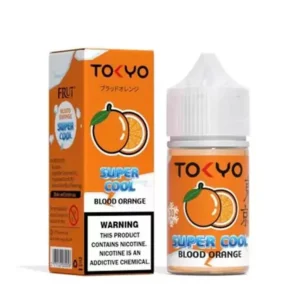 Tokyo Super Cool Blood Orange 30ml nicotine salt e-liquid bottle