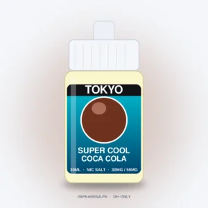 Tokyo Super Cool Coca Cola 30ml nicotine salt e-liquid bottle