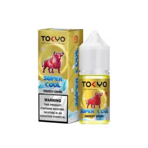 Tokyo Super Cool Energy Drink 30ml nicotine salt e-liquid bottle