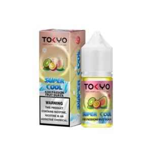 Tokyo Super Cool Passion Kiwi Guava 30ml nicotine salt e-liquid bottle