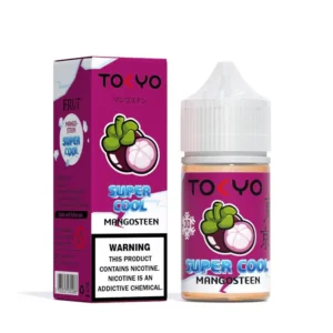 Tokyo Super Cool Mangosteen 30ml nicotine salt e-liquid bottle