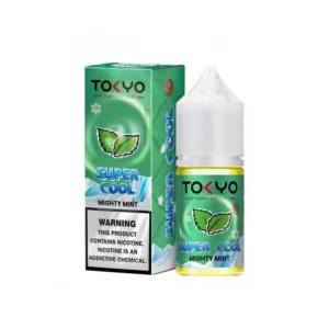 Tokyo Super Cool Mighty Mint 30ml nicotine salt e-liquid bottle
