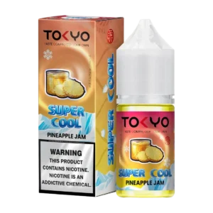 Tokyo Super Cool Pineapple Jam 30ml nicotine salt e-liquid bottle