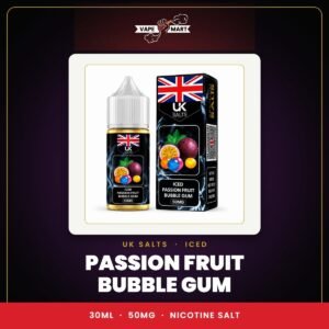 UK Salts Iced Passion Fruit Bubble Gum 30ML